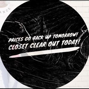 CLOSET CLEAR OUT ✨✨